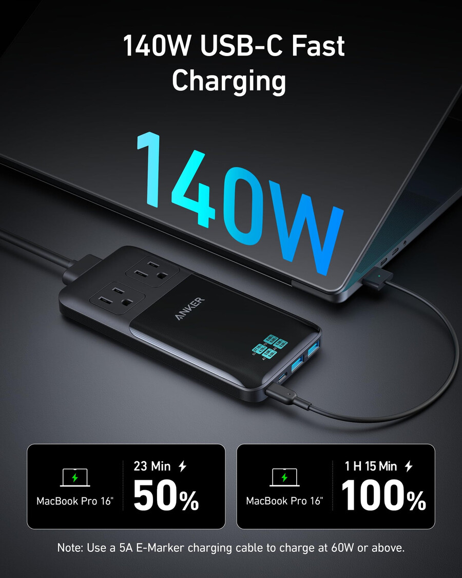 anker prime 6-in-1 charging station 140w