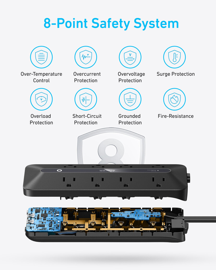 anker usb power strip 12-in-1 35w