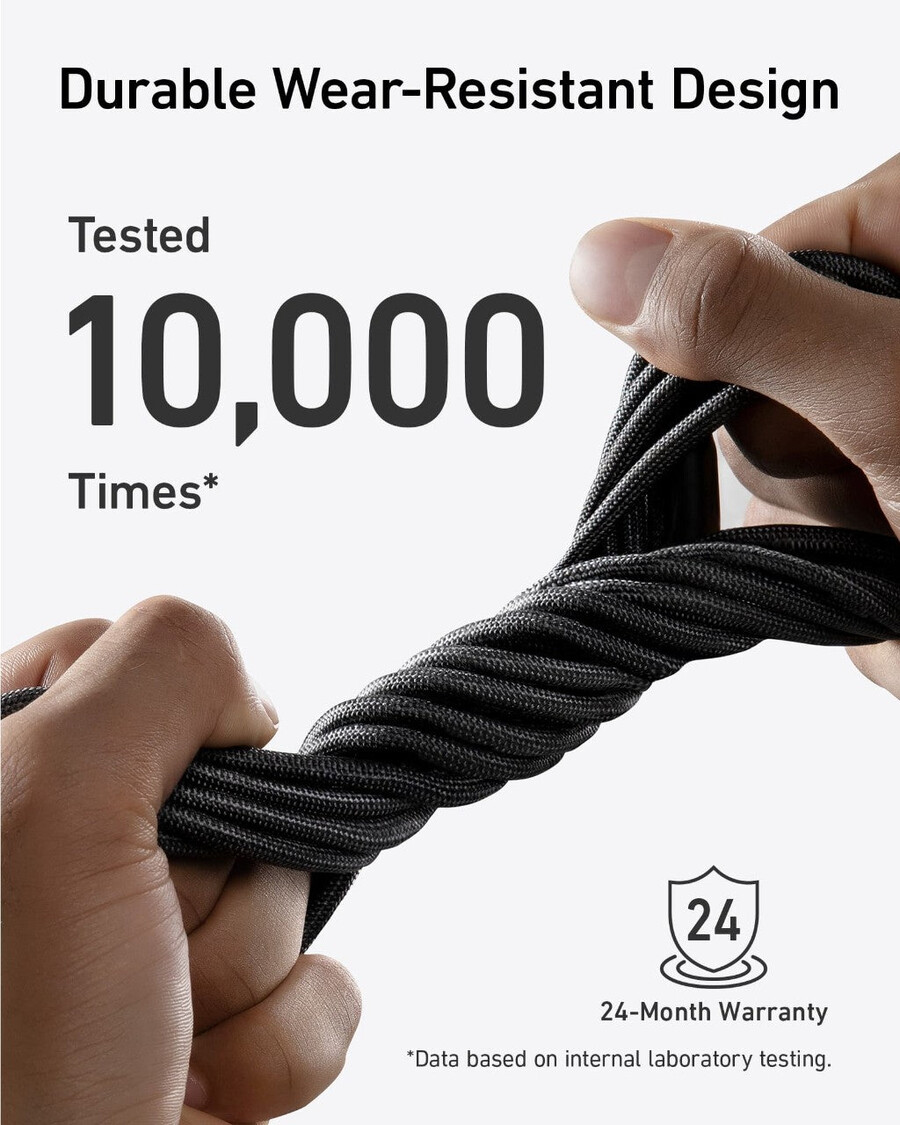 anker 543 usb-c para usb-c cable bio-braided