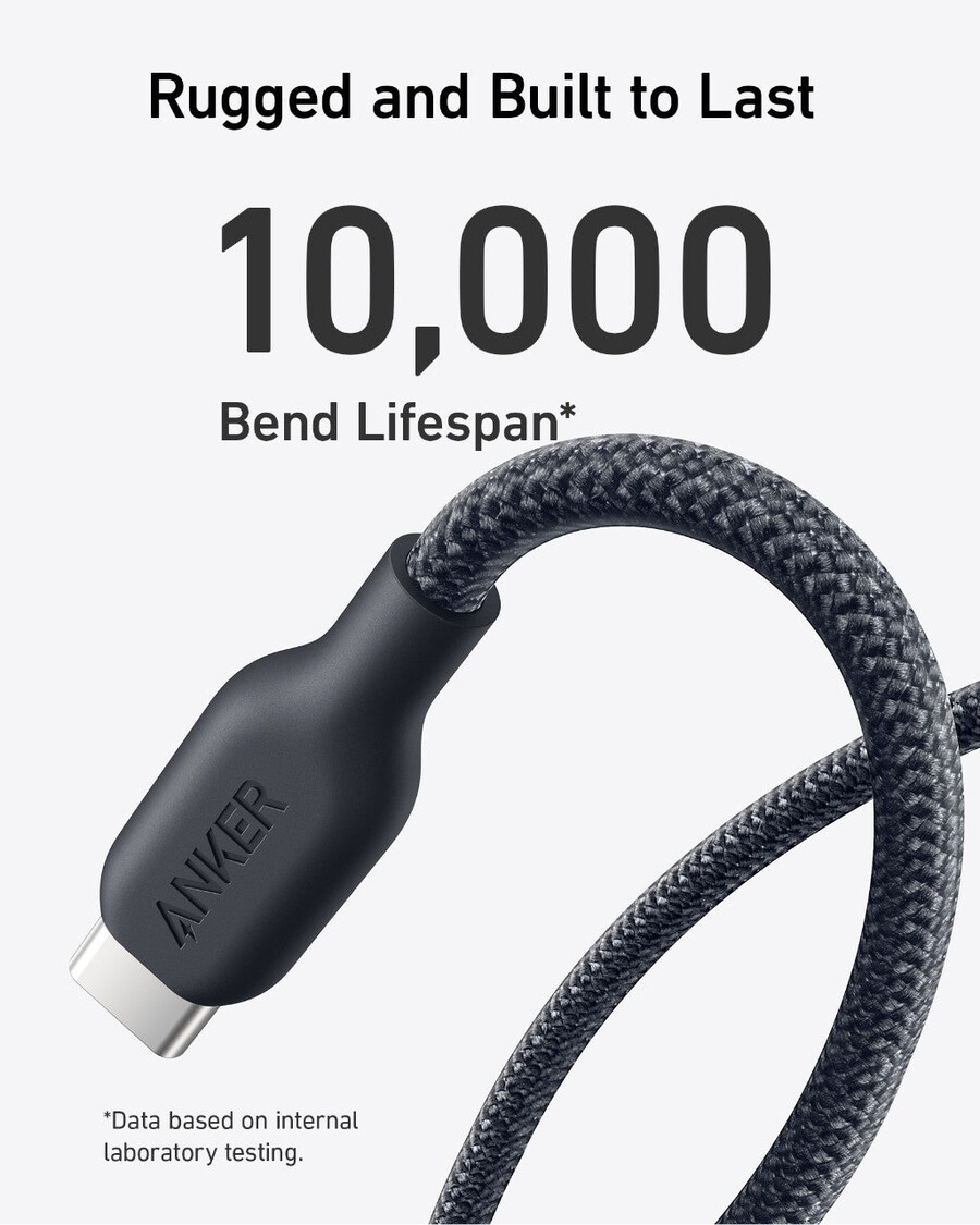 anker 543 usb-c para usb-c cable bio-braided