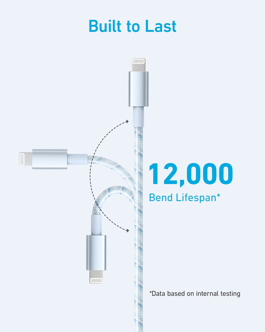 anker 331 usb-a to lightning cable nylon