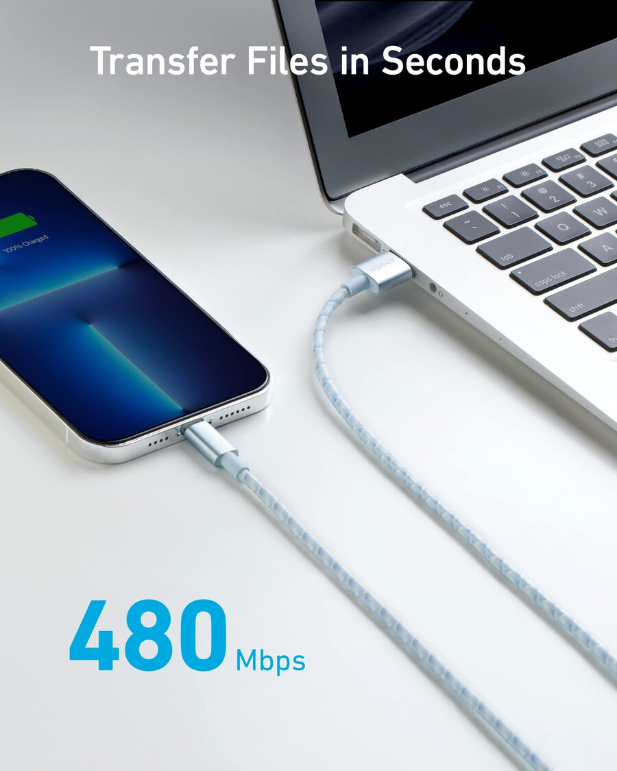 anker 331 usb-a to lightning cable nylon