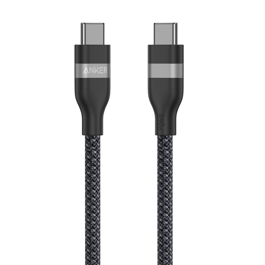 anker usb-c to usb-c cable 3 ft 6 ft 240w upcycled-braided