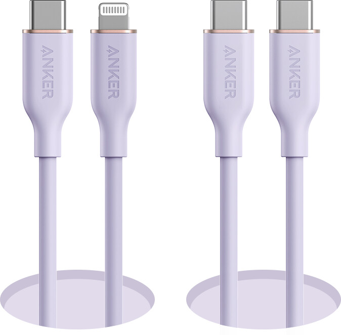 anker 643 usb-c para usb-c cable flow silicone