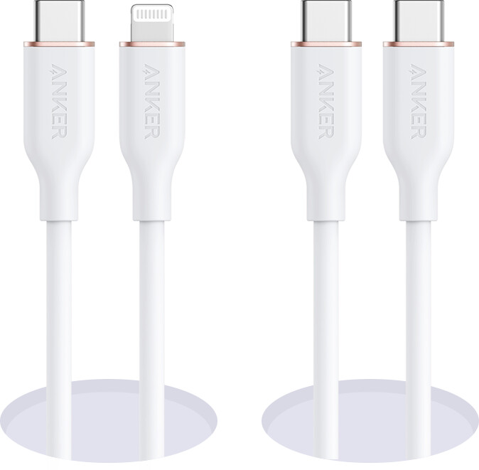 anker 643 usb-c para usb-c cable flow silicone