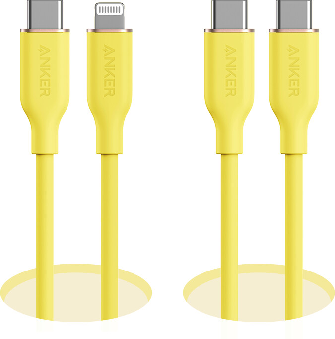 anker 643 usb-c para usb-c cable flow silicone