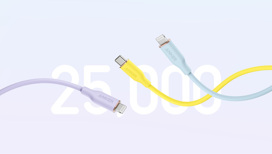 anker 643 usb-c para usb-c cable flow silicone