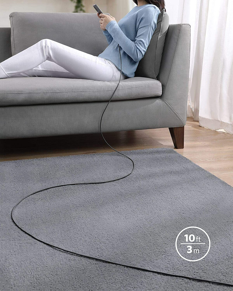 new nylon usb-c to usb-c 100w cable 10 ft