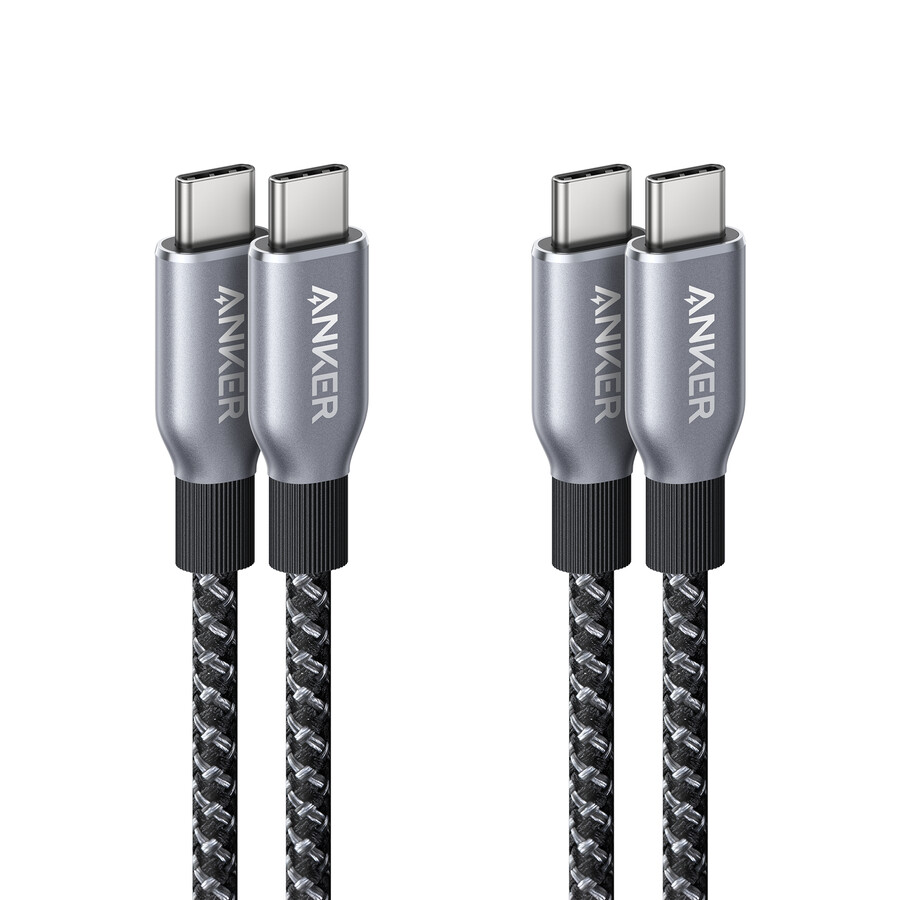 anker prime usb-c to usb-c cable 240w upcycled-braided 2-pack