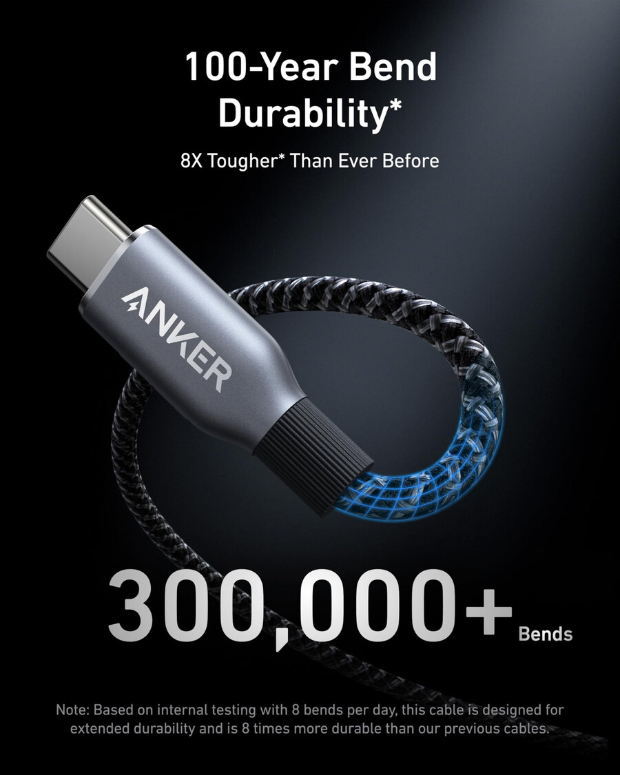 anker prime usb-c to usb-c cable 240w upcycled-braided