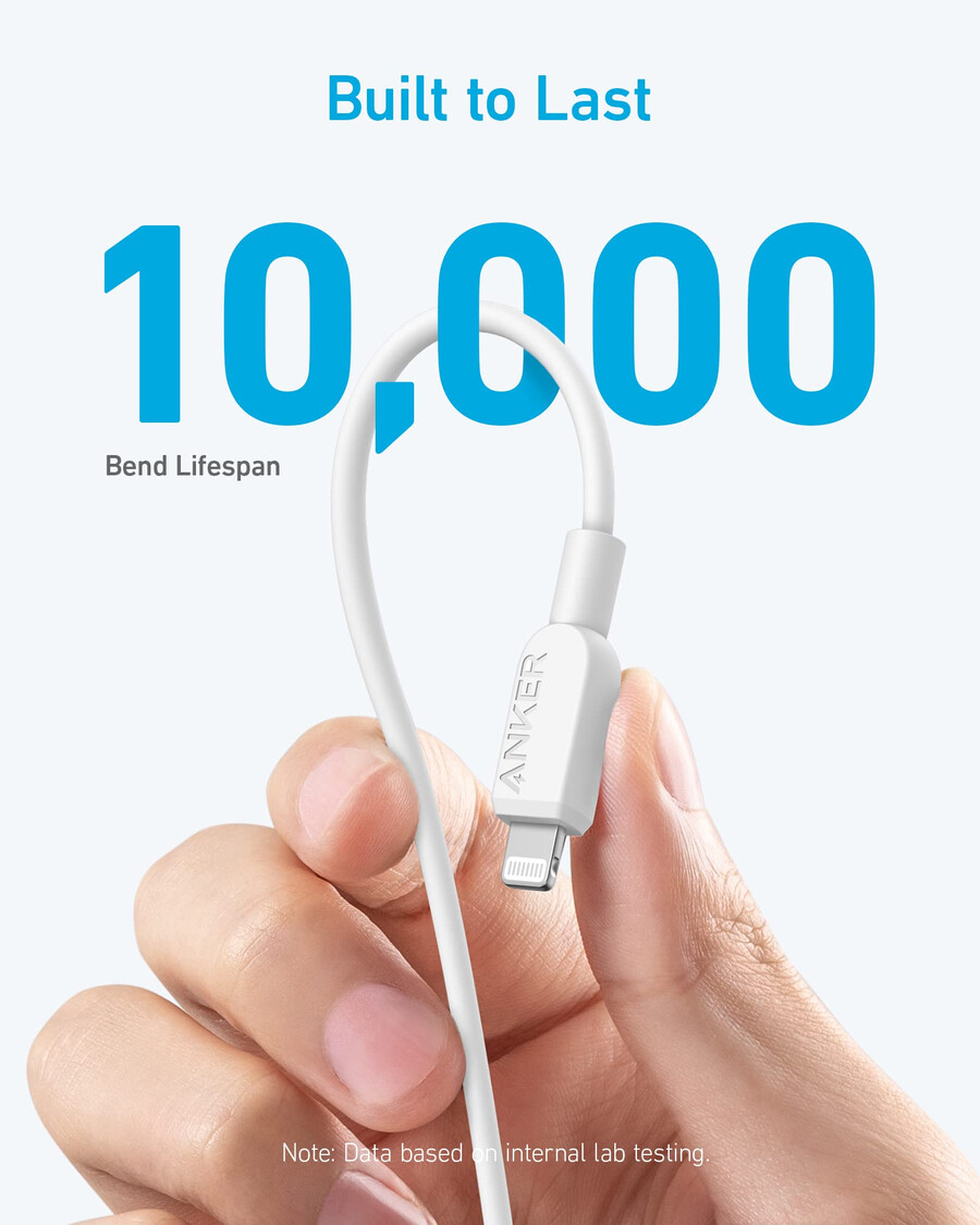 anker 310 usb c to lightning cable 6 ft 2pack