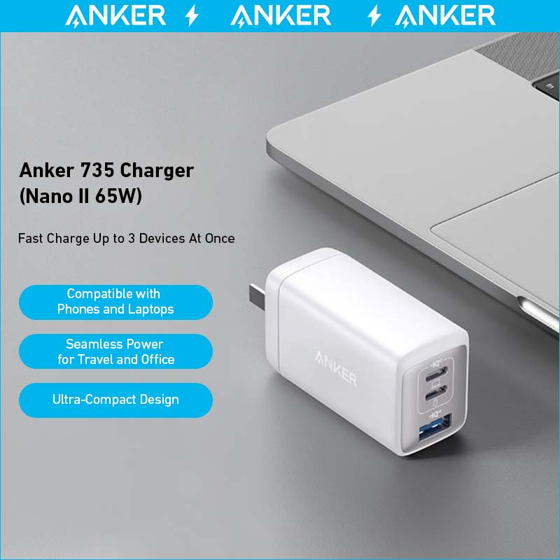 anker 735 charger nano ii 65w 2-pack