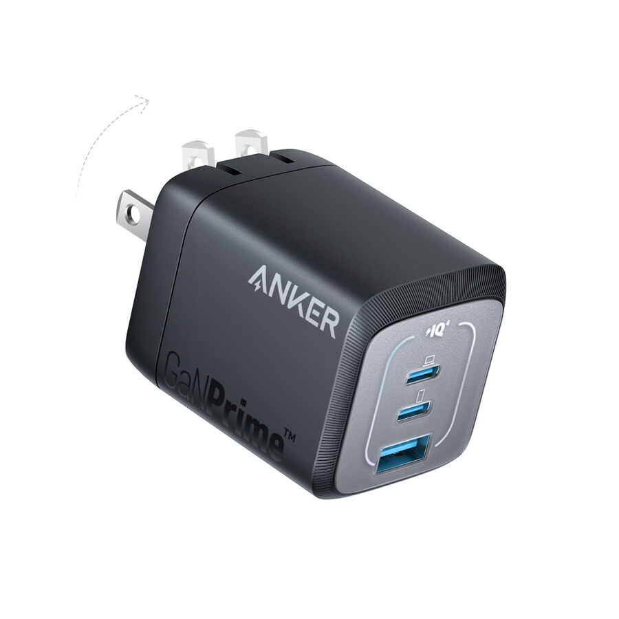 anker prime 67w gan wall charger 3 ports