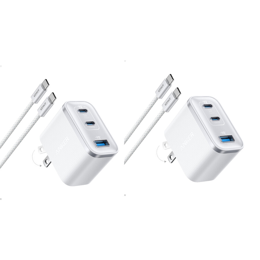 anker nano charger 70w 3 ports -2 pack