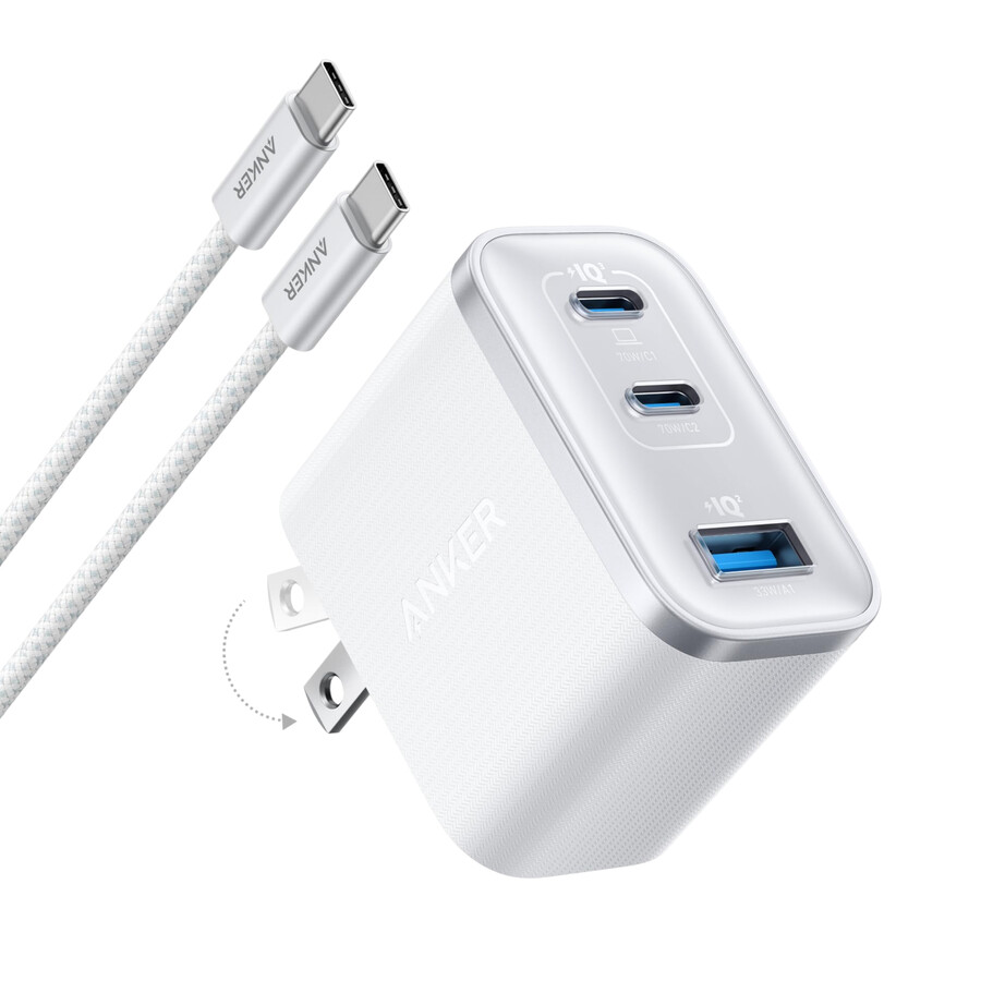 anker nano charger 70w 3 ports