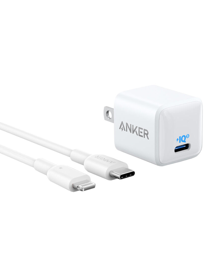 anker 511 charger nano with usb-c to lightning cable