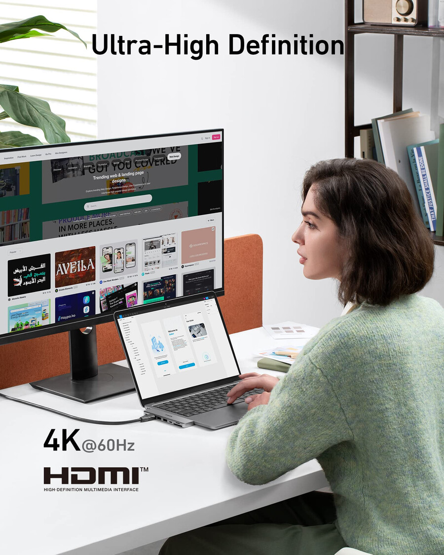 anker 547 usb-c hub 7-in-2 para macbook