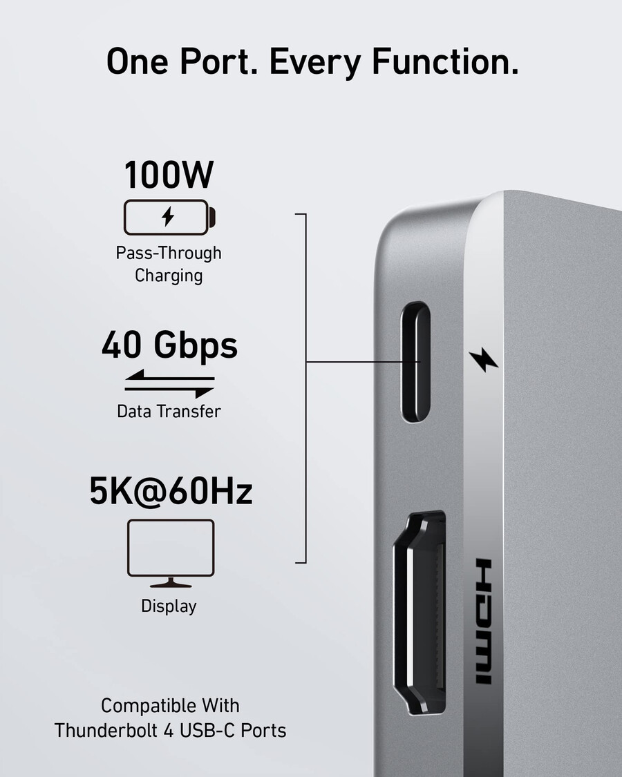 anker 547 usb-c hub 7-in-2 para macbook
