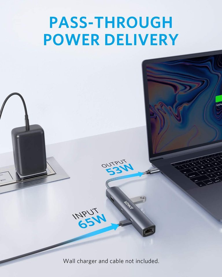 anker 543 usb-c hub 6-in-1 slim