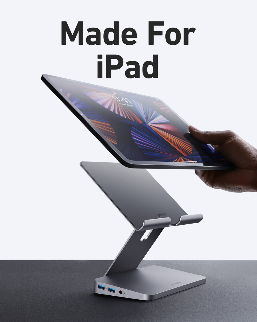 anker 551 usb-c hub 8-in-1 tablet stand