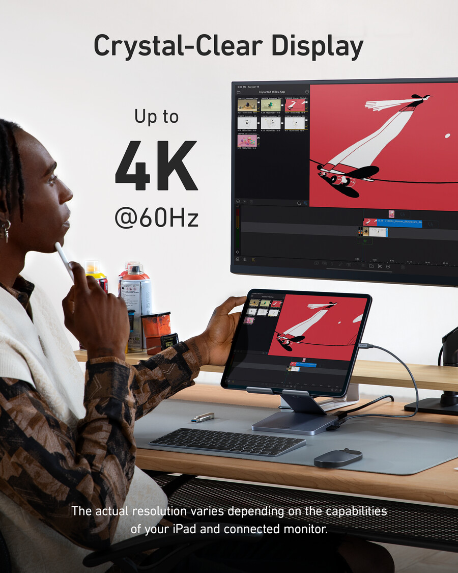 anker 551 usb-c hub 8-in-1 tablet stand