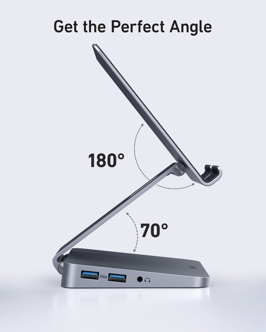 anker 551 usb-c hub 8-in-1 tablet stand