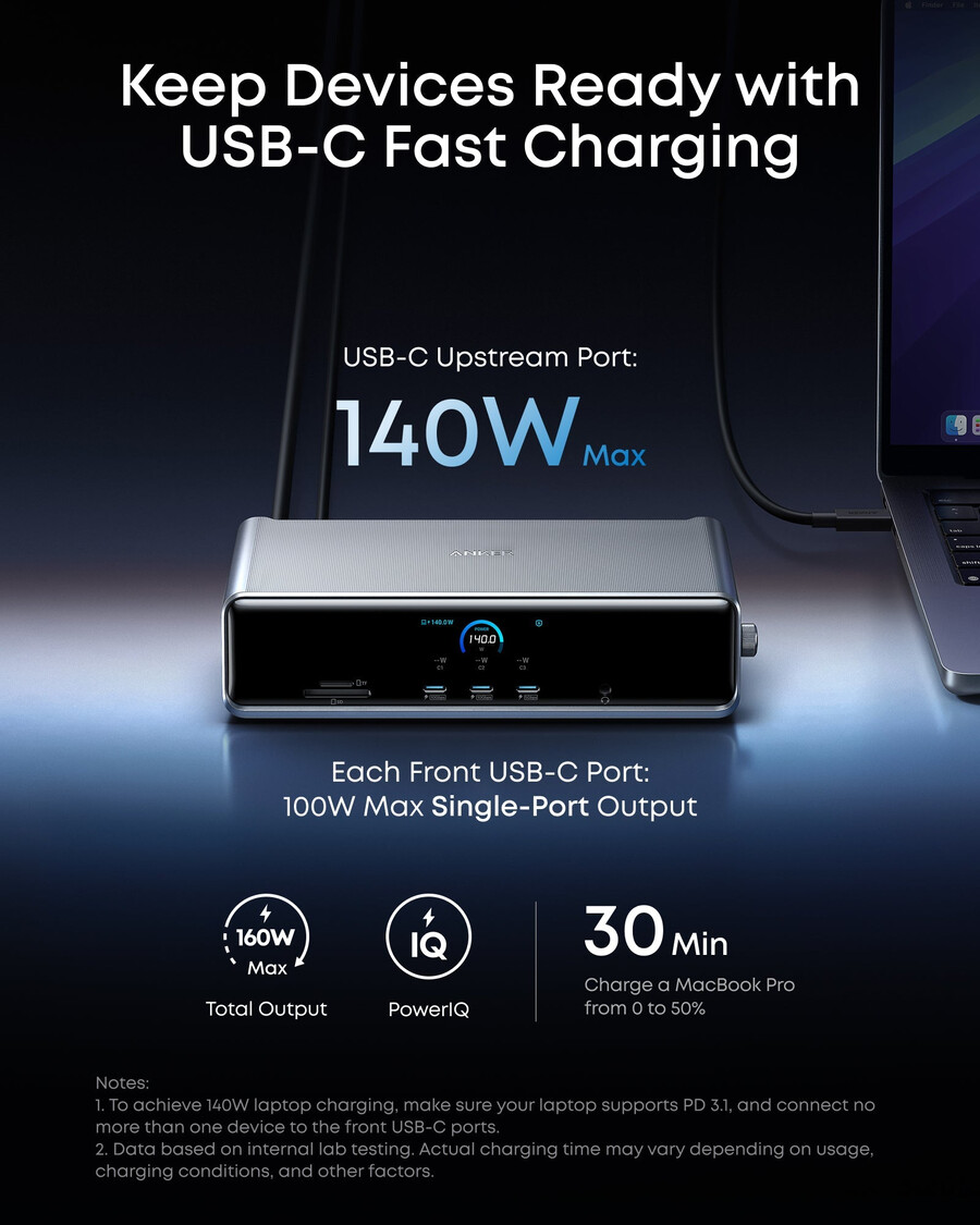 anker prime docking station 14-in-1 display triple displaylink com dl7400