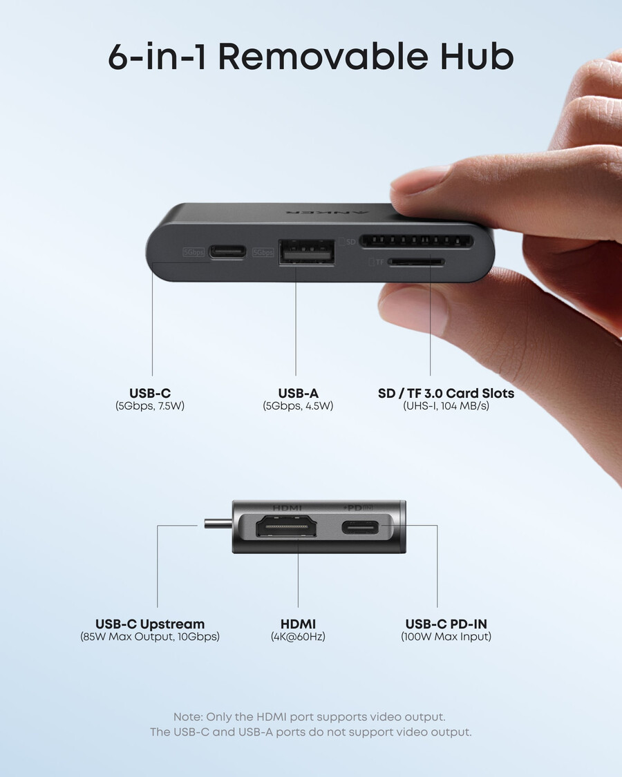anker nano docking station 13-in-1 triple display built-in removable hub