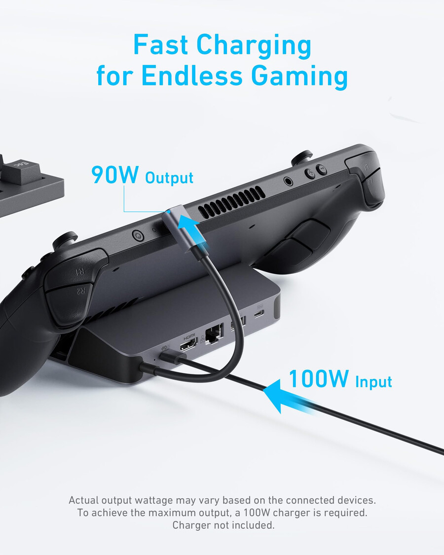 anker usb-c hub 6-in-1 for handheld game console