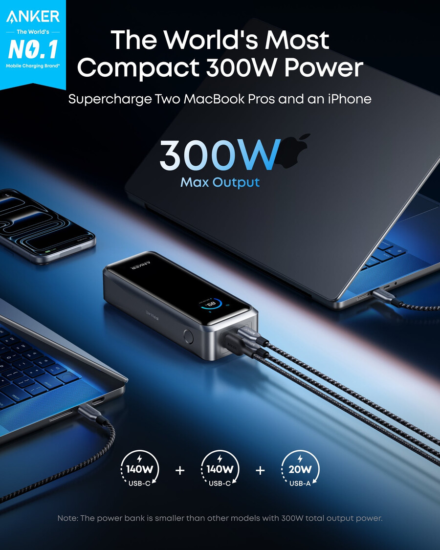 anker prime power bank 26k 300w