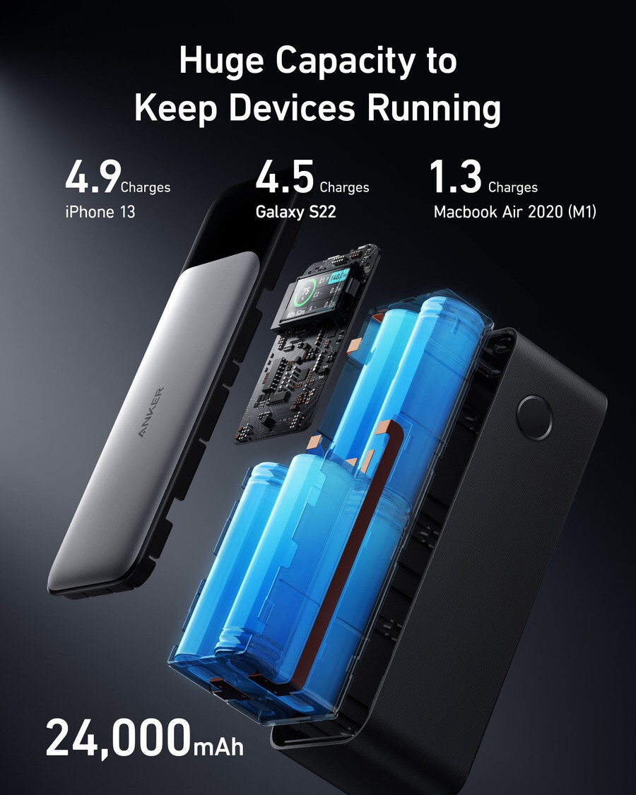 anker 737 power bank powercore 24k