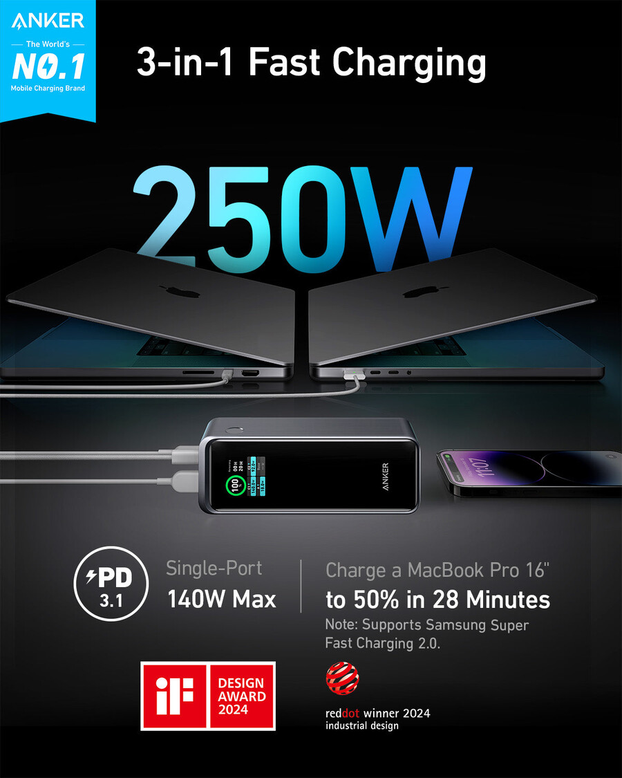 anker prime power bank 27k 250w