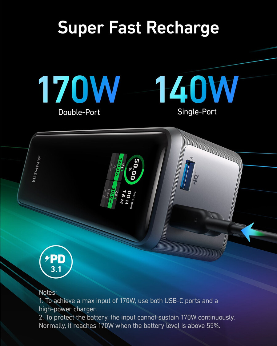 anker prime power bank 27k 250w