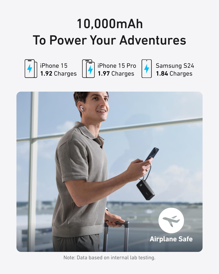 anker power bank 10k fusion built-in cable
