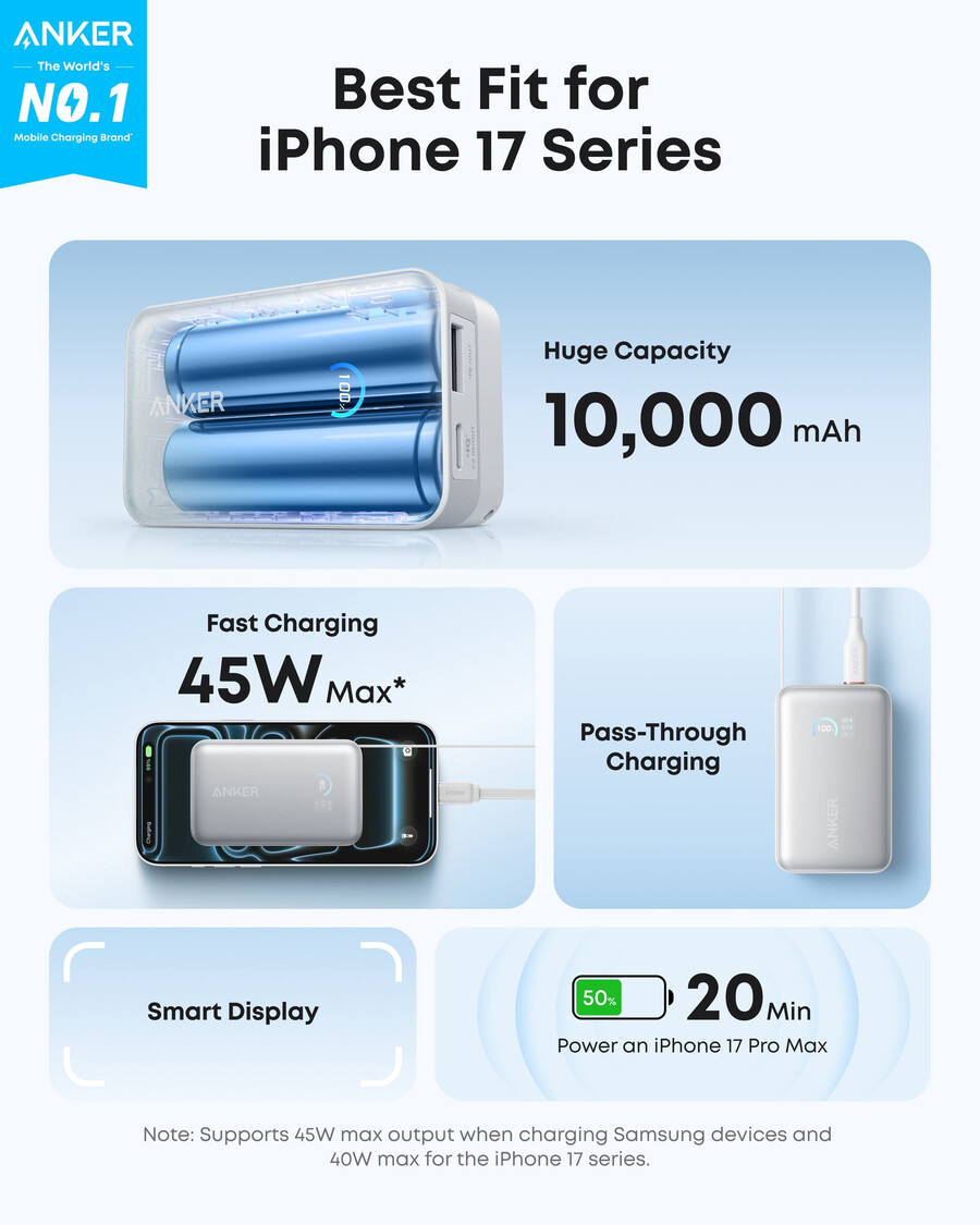 anker nano usb-c fast charger 45w