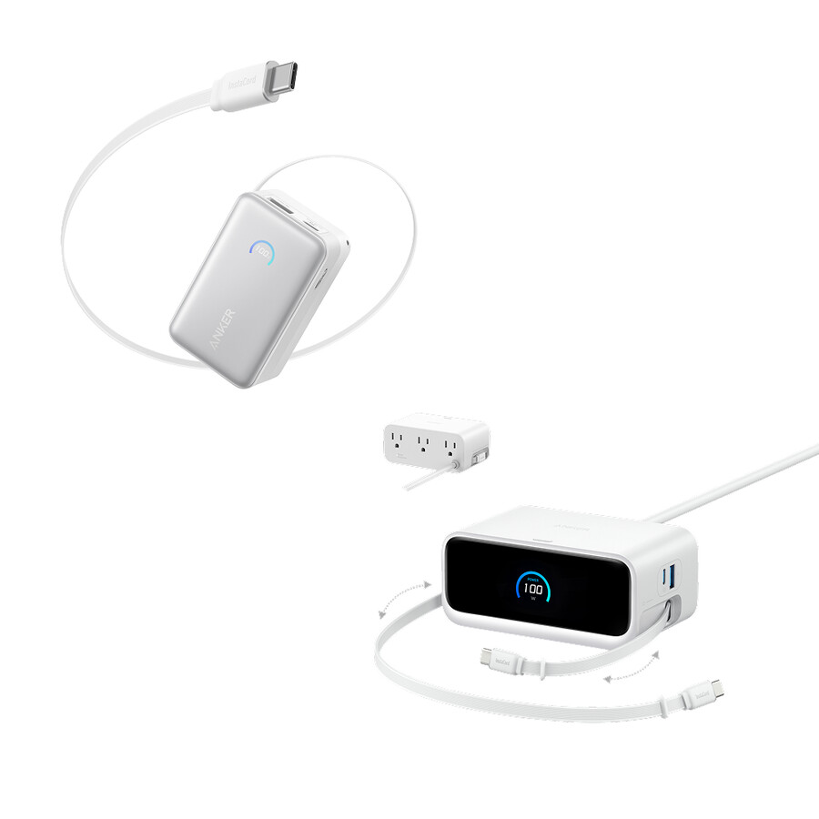 anker nano charging station 7-in-1 100w e anker nano power bank 10k 45w built-in retractable usb-c cable