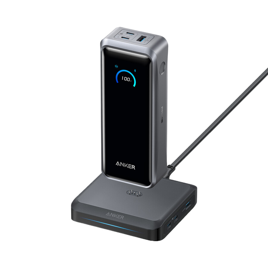 anker prime power bank 26k 300w with charging base