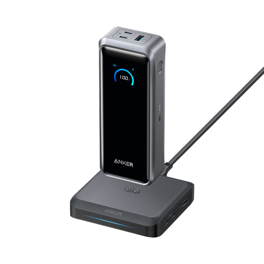 anker prime power bank 26k 300w with charging base