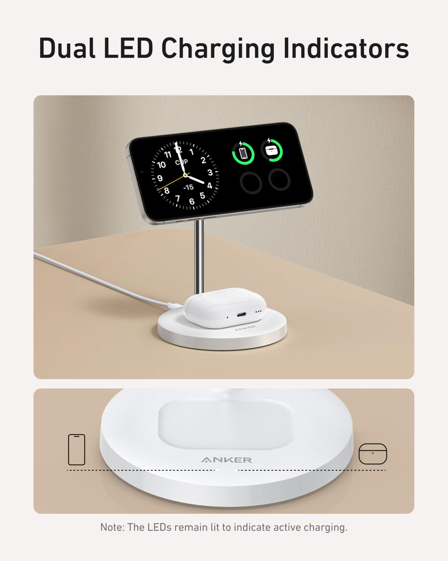 anker maggo wireless charger 2-in-1 stand