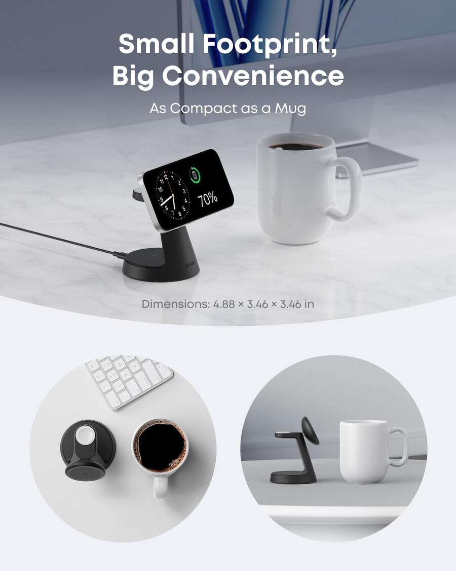 anker maggo wireless charging station 3-in-1 dock stand