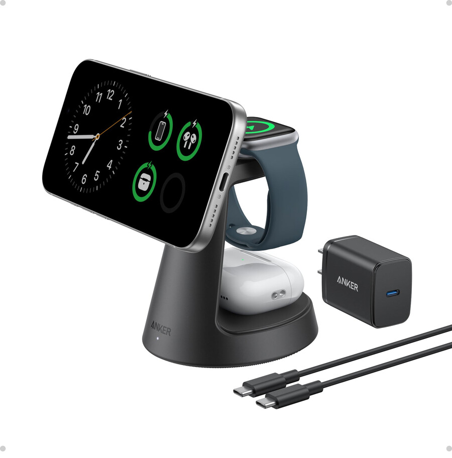 anker maggo wireless charging station 3-in-1 dock stand