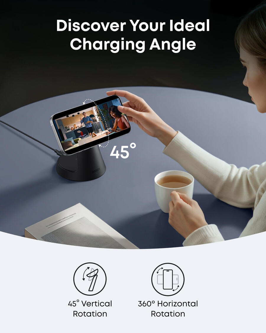 anker maggo wireless charging station 3-in-1 dock stand
