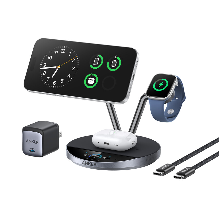 anker prime wireless charging station 3-in-1 maggo aircool dock stand