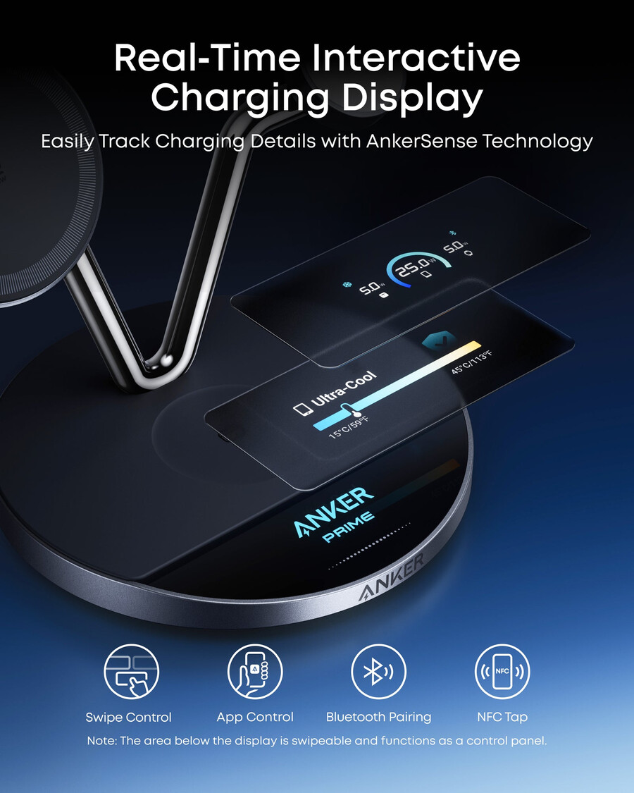 anker prime wireless charging station 3-in-1 maggo aircool dock stand