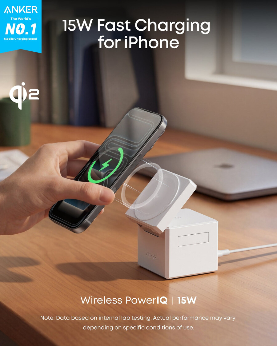 anker 3-in-1 cube with qi2